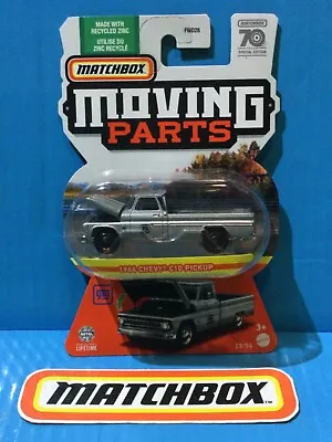 2023 Matchbox Moving Parts 1964 Chevy C10 Pickup Truck #28 Silver Opening Bonnet • $14.74