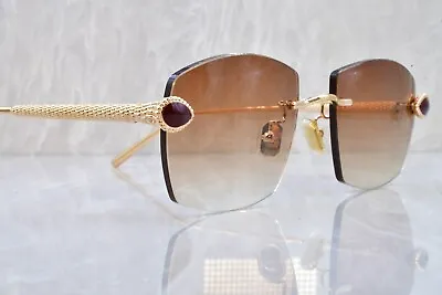 Boucheron Rimless Vintage Sunglasses Cartier Glasses C Decor New With Boxes Pp • $899.99