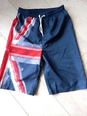 Boys Union Jack Swim Shorts Age 12 - 13 Years • £5.50