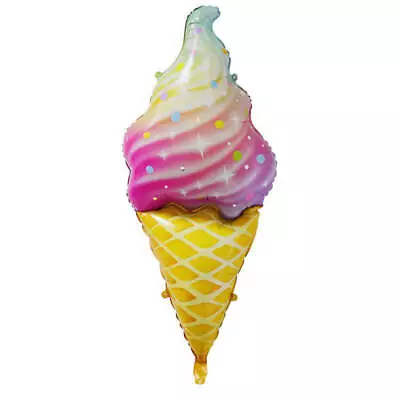 Ice Cream Shape Balloon Large Ice Cream Mylar Balloon Party • $7.95