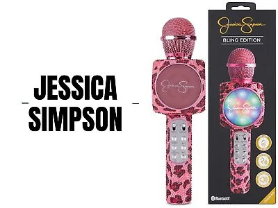 Jessica Simpson Microphone Bling Edition - Wireless Bluetooth For Karaoke Pink • $39.22