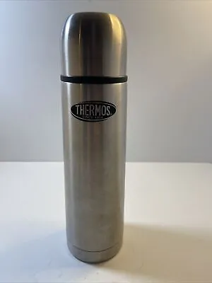 Stainless Steel Thermos Flask Small .5 L / 16 Oz W/ Cup Tea Coffee • $14.99