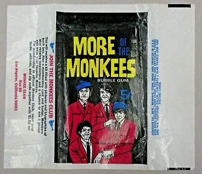 1967 MORE MONKEES Donruss Gum Card WRAPPER • $17.99