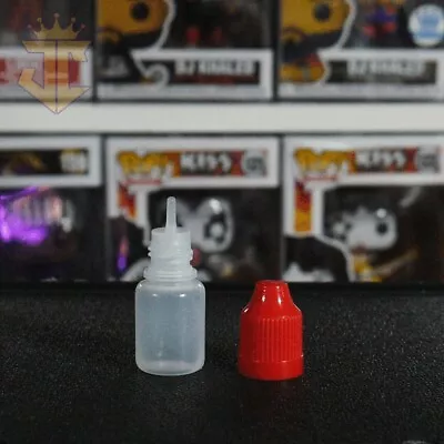 5ml Empty Plastic Squeezable Eye Dropper Bottles Red Cap LDPE 500 Pack • $89.77