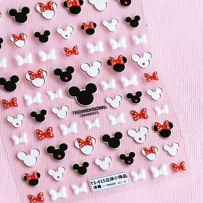5D Mickey Nails Decals Disney Nail Stickers Nail Stickers  Mickey Mouse  (10) • $5.49