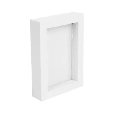 £7.99 • Buy White 4  X 6  3D Box Photo Frame Standing Hanging Craft Shadow Picture