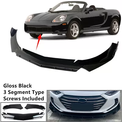 Add-on Universal Fit For Toyota MR2 00-07 Front Bumper Spoiler Splitter 2 Layer • $55.99