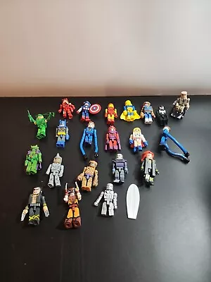 LOT OF 21 MINIMATES Marvel DC Xmen Silver Surfer Goblin Professor X Venom  • $39.99