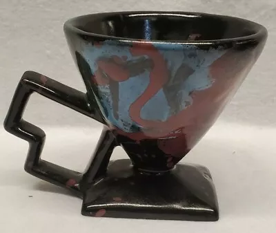 Vintage Charles Nalle Studio Abstract Shaped Pedestal Mug • $46.75