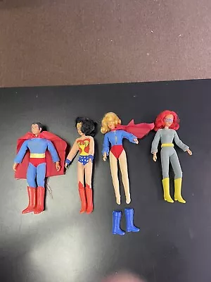 Lot Of 4 Vintage Mego Dc Comics Super Heroes  • $175