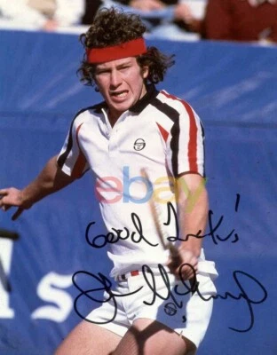 $9.98 • Buy JOHN McENROE 8X10 AUTOGRAPHED AUTO PHOTO USA US OPEN HALL OF FAME HOF Reprint