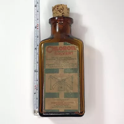 Rare Vintage Chloroil Solvent Bottle Nra Adopted Makers Of Stazon Gun Oil • $169