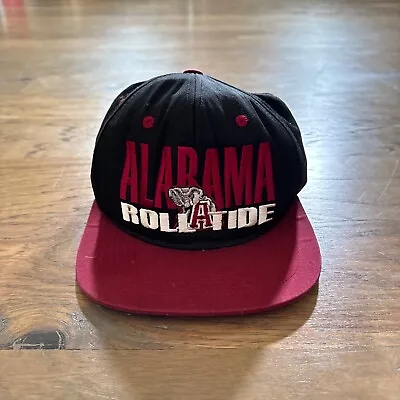 Vintage Alabama Crimson Tide Hat Mens Cap Black Snapback Embroidered NCAA Sports • $25.99