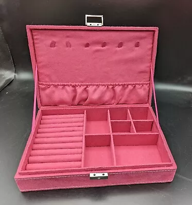 Pink Jewelry Box Locking Velvet/Faux Suede  • $19.49
