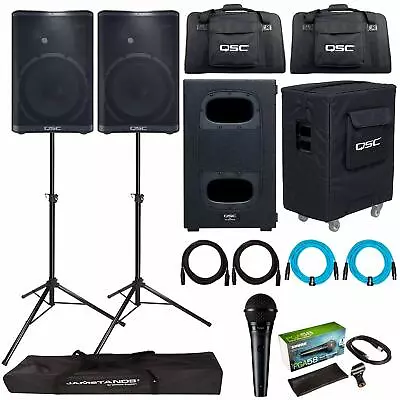 QSC CP12 CP Series 12  Powered DJ PA Loudspeakers W 12  Powered Subwoofer Pac... • $2730.40