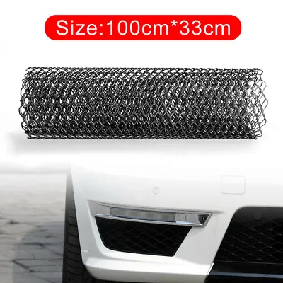 40''x13'' Black Aluminium Car Bumper Hood Vent Radiator Grill Rhombus Net Mesh • $23.40