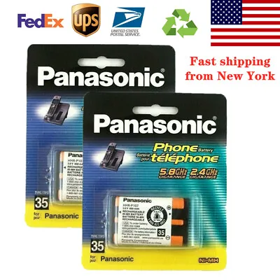 Panasonic Cordless Phone Battery Rechargeable Batteries HHR-P107 3.6V NI 2PCS • $17.99