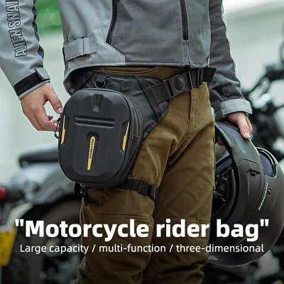 NEW ROCKBROS Motorcycle Fuel Tank Bag Cycling Leg Bag Large Outdoor Hip Belt Bag • $24.99
