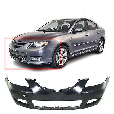 Front Bumper Cover Fascia For 2007 2008 2009 Mazda 3 Sedan 07-09 I / GX / GS • $103.53