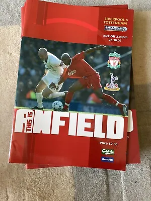 £0.99 • Buy Liverpool V Tottenham Hotspur 26/10/2002