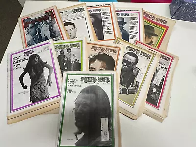 Lot Of 11 Vintage Rolling Stone Magazines From 1969 To 1973 • $35