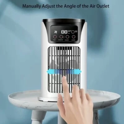 $39.99 • Buy Mini Portable Fan Smart Air Conditioner 7 LED Lights. USB Cooling Fan For Home.