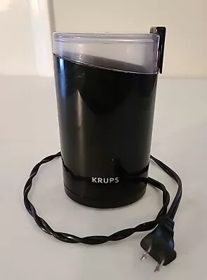 Krups F203 Electric Coffee Grinder With Stainless Steel Blades - Black TESTED • $9.25