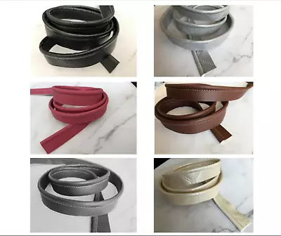 5mm Flanged Faux Leather Leatherette Piping Trimming Cord Trims Upholstery  • £2.50