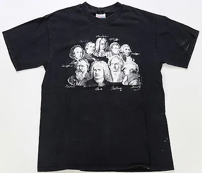 Rare Vintage Beethoven Mozart Bach Composers 1995 T Shirt 90s Classical Music M • $34.99