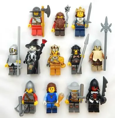 NEW LEGO 7 RANDOM CASTLE MINIFIG LOT Minifigure Figure Knight King Queen • $29.99