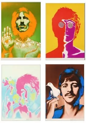 The Beatles 1967 Original Richard Avedon Poster Set Of 4 • $795