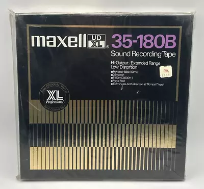 MAXELL UD XL 35-180B PROFESSIONAL 10.5  X 1/4  Reel Tape • $275