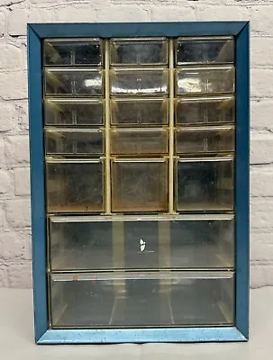 Vintage 17 Drawer Akro Mills Metal Storage Cabinet Organizer Crafts Parts Bins • $30