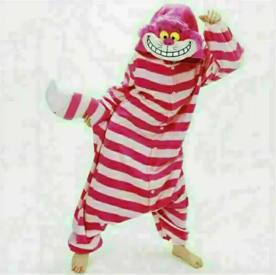 £10.79 • Buy Adults Unisex Pajamas Kigurumi Onsie1 Animal Cheshire Cat Cosplay Costumes S-XL