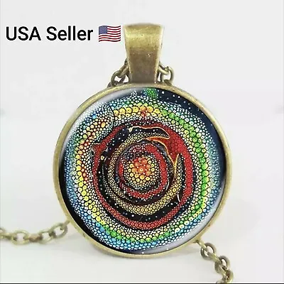 Newest Fashion Lotus Mandala Pendant Necklace Mandala Jewelry Glass Cabochon • $9.99