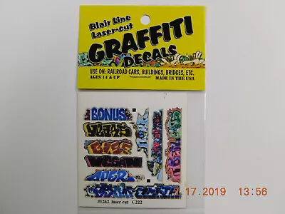 Blair Line Laser Cut Graffiti Decals N Scale #1262 Set #13 New!!!🎨🖼️ • $4.99