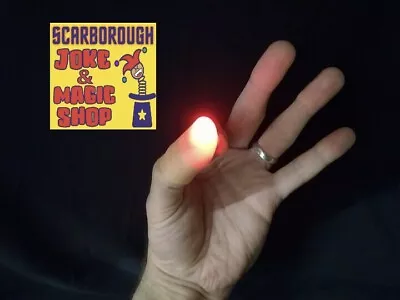 £6.99 • Buy Ghost Light Magic Trick ~ Light Up Thumb Tips Pair (Red) ~ Lights From Anywhere