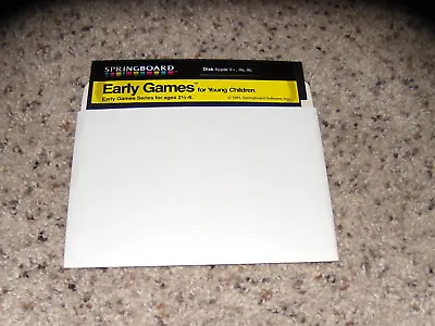 $12.16 • Buy Early Games Apple For Young Children 5.25' Floppy Disk Apple II+ IIe, IIc