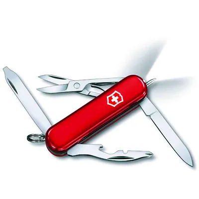 Victorinox Midnight Manager 58mm Swiss Army Pocket Knife 10 Functions • $61.85