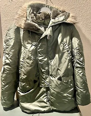 US Air Force Extreme Cold Weather Parka Type N-3B Coat Hood Fur Jacket Size XS • $114.95