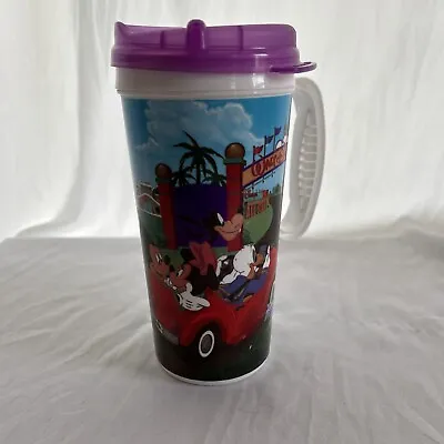 Whirley Walt Disney World Mickey Minnie Mouse Rapid Fill Travel Cup Mug With Lid • $9.99