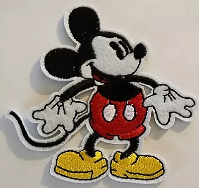 Mickey Mouse Embroidered Iron On Patches 3 X 3 1/2 • $4.25