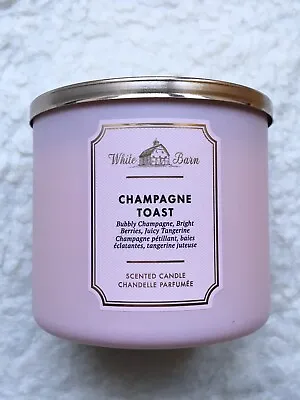 Bath And Body Works Large Scented 3 Wick Candle Champagne Toast Brand New • £19.99