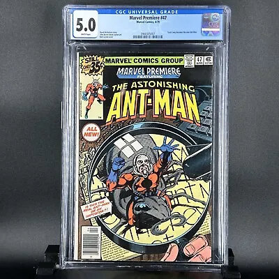 MARVEL PREMIERE #47 CGC 5.0 - 1st App Scott Lang As Ant-Man KEY! (1979) 35¢ • $149.95