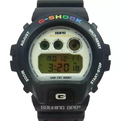 Used Casio DW-6900 A Bathing Ape Bape X Kid Cudi X G-Shock Black In Box • $327