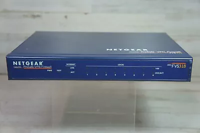 Netgear ProSafe VPN Firewall Router FVS318 8-Port 100M NO AC ADAPTER • $19.99