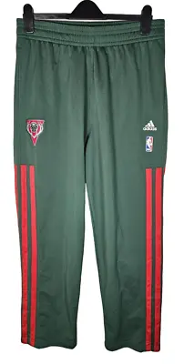 £39.99 • Buy Milwaukee Bucks ADIDAS 2013 Warm Up Tracksuit Pants Green/red Size Large
