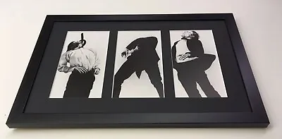 $335 • Buy ROBERT LONGO Men In The Cities 👠👠 Three Images Matted And Framed -B&W Vintage.