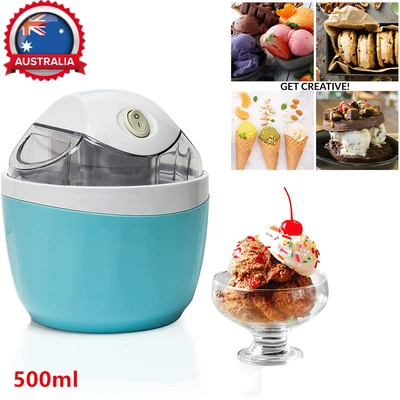 $49.88 • Buy Quick Freeze Electric Ice Cream Maker 15 Mins DIY Gelato Frozen Yogurt Sorbet AU