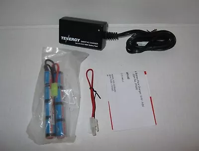 Tenergy 9.6V 1600mAh Butterfly NiMH Airsoft Battery Pack+8.4V-9.6V Smart Charger • $34.99